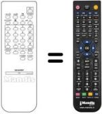 Replacement remote control RRMCG 0859 PESA