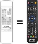 Replacement remote control RRMCG 0952 CESA