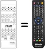 Replacement remote control RRMCG 1022 BMSA