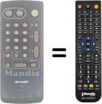 Replacement remote control RRMCG 1031 BMSA
