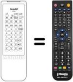 Replacement remote control RRMCG 1044 BMSA