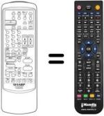 Replacement remote control Sharp 37 VT 24 S