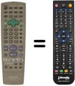 Replacement remote control Sharp RRMCG 1203 AJSA