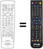 Replacement remote control RRMCG 1255 AJ