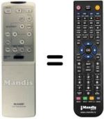 Replacement remote control RRMCG 1292 CESA