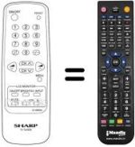 Replacement remote control Sharp TLL-M100