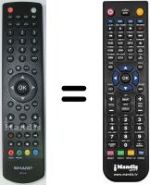 Replacement remote control Sharp RC 1910