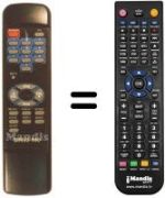 Replacement remote control SIRIUS 490