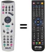 Replacement remote control CRISTALTEC MPD 4230 BE
