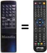 Replacement remote control SR 022