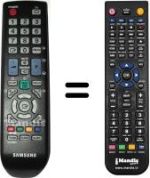 Replacement remote control Samsung SYNCMASTER XL 2370 HD