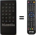 Replacement remote control RRMCG 0549 CESA
