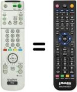 Replacement remote control Sony KP-61 PS2
