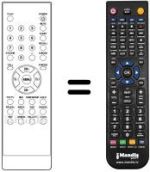 Replacement remote control Sansui LTV 2045