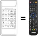 Replacement remote control Thomson D 56 DF