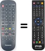 Replacement remote control Panasonic TC-21S1 RC
