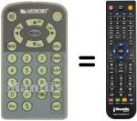 Replacement remote control Lenoir TVC 53 LCD