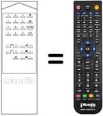 Replacement remote control TVC 99CH / 29PR