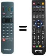 Replacement remote control Thomson 72 DF 68 NH