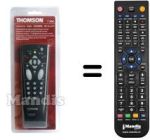 Replacement remote control Thomson 28 DN 40 E