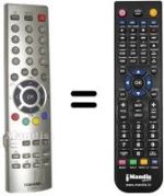 Replacement remote control Toshiba 28 ZD 26 P
