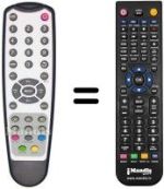 Replacement remote control Tatung V 20 KCDD