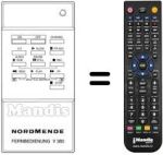 Replacement remote control NordMende V 303 PSN