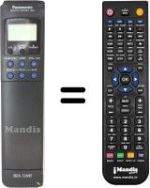 Replacement remote control Panasonic NV-F55