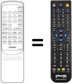 Replacement remote control Toshiba V 207 W