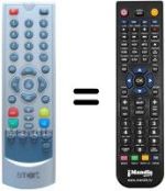 Replacement remote control NESX TNT 01