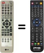Replacement remote control LG LH-T 360 SE
