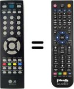 Replacement remote control LG M 1921 A