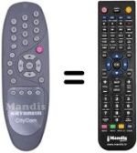 Replacement remote control Kathrein UFD 554
