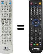 Replacement remote control LG DR-175