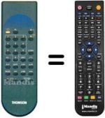 Replacement remote control Thomson ASR 08 T