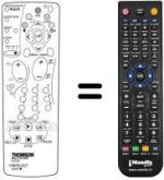 Replacement remote control Thomson DTH 2500