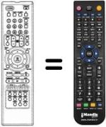 Replacement remote control LG DVD 4800