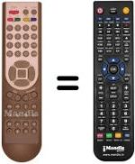 Replacement remote control Homecast EM320 PVR