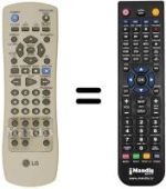 Replacement remote control Goldstar DVC 5930
