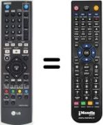Replacement remote control LG RHT-499 H