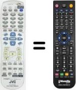 Replacement remote control JVC DR-MV 1 S
