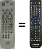 Replacement remote control JVC XV-N450 B