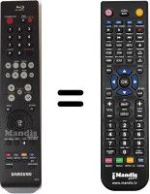 Replacement remote control Samsung BD P-2500