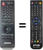 Replacement remote control Samsung DVD P-360