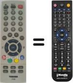 Replacement remote control CT-848