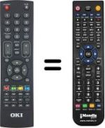 Replacement remote control Oki L221A-PHDTUV