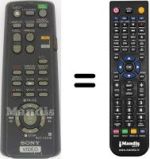 Replacement remote control Sony SLV-E295VC1