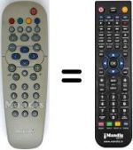 Replacement remote control Philips 17PT1666-01