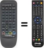 Replacement remote control Toshiba CT-9859