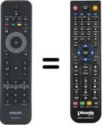Replacement remote control Philips 26PFL3205H / 12